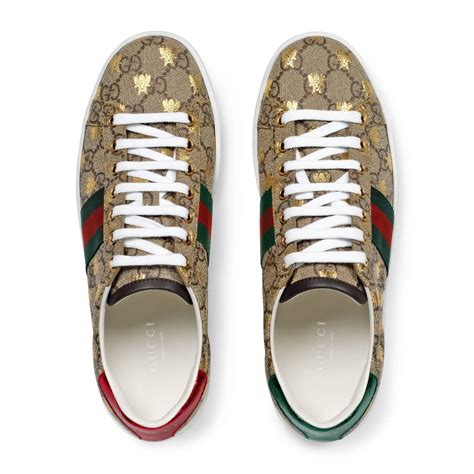 supreme bees gucci|Women's Ace Sneaker GG Supreme Canvas With Bees.